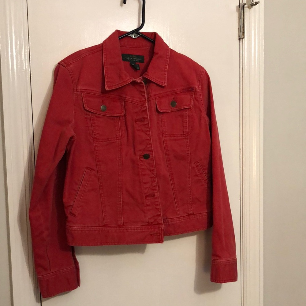 Lauren Jeans Co red jacket